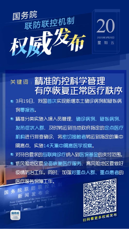 3月20日疫情防控與復工復產信息匯總